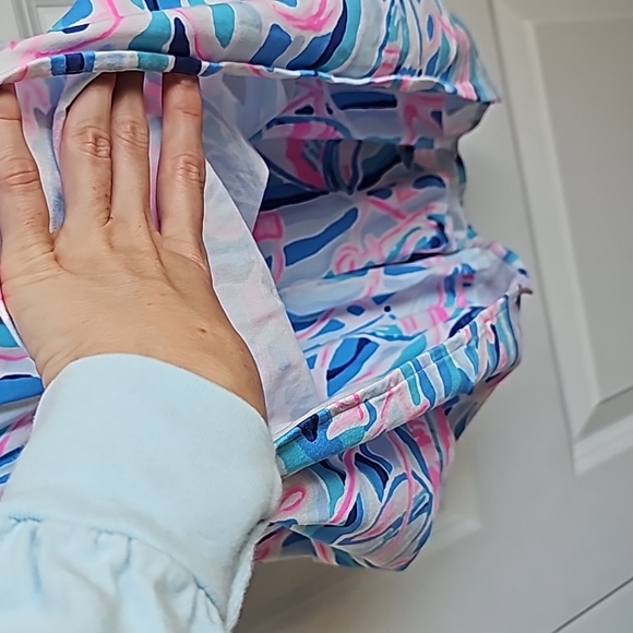 Lilly Pulitzer Rebel Skort Dress Romper In Skim Bkue Reel Nautical Anchors XS - Picture 7 of 11